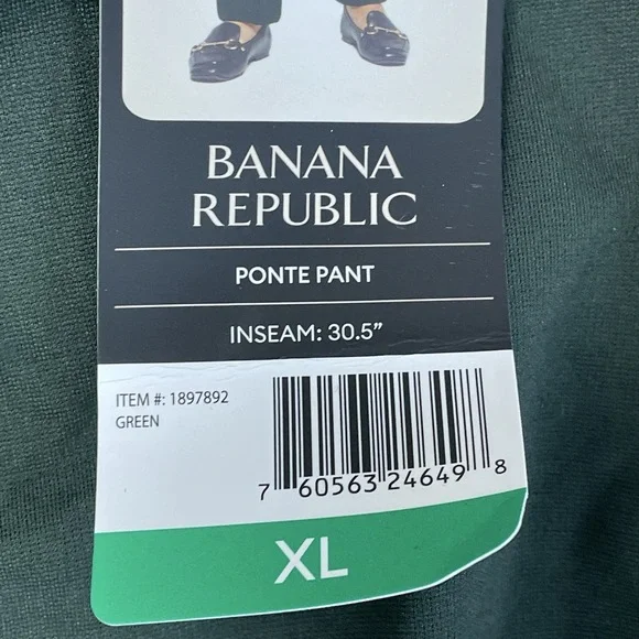 Banana Republic Women's XL Ponte Pant Green h0075 - Picture 9 of 10